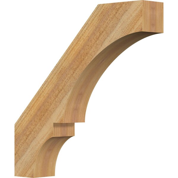 Ekena Millwork 4"W x 22"D x 22"H Balboa Rough Sawn Knee Brace, Western Red Cedar BRC04X22X22BOA00RWR - main